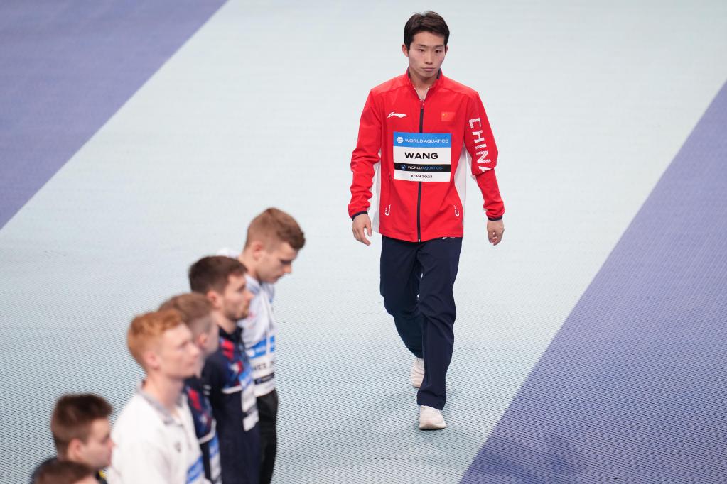 跳水——世界杯西安站：王宗源获男子3米板冠军
